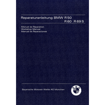 BMW R 50 / R 60 / R 69 S (69>) - Werkstatthandbuch