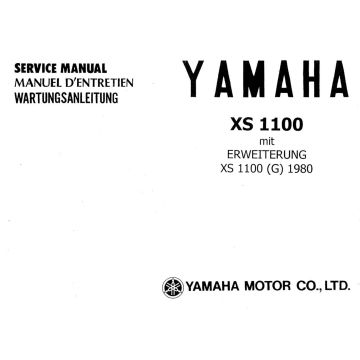 Yamaha XS 1100 (>78) mit Erweiterung XS 1100 G (>80) - Werkstatthandbuch