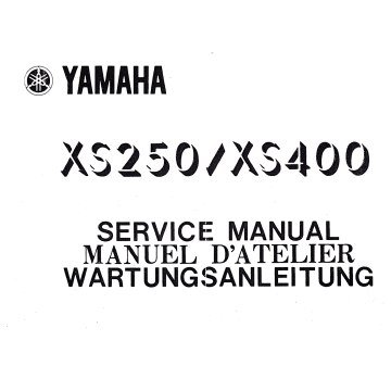 Yamaha XS 250/ XS 400 (>1977) - Wartungsanleitung