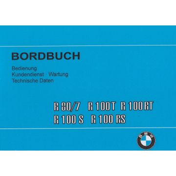 BMW R 80/7, R100T/RT/S/RS (76-84) - Bordbuch