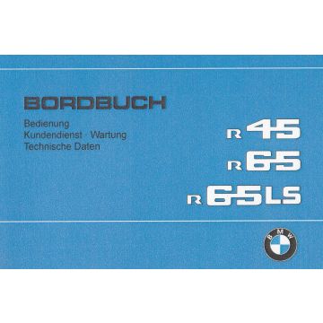 BMW R 45, R 65, R 65 LS (78-85) - Betriebsanleitung