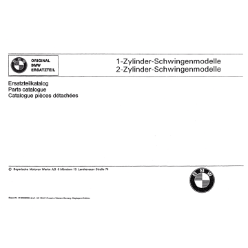 BMW R 50 / R 50 S / R 60 / R 69 S - Ersatzteilkatalog