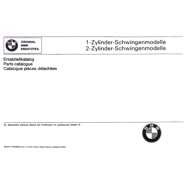 BMW R 26 / R27 / 50/50 S / 60/69 S (72>) - Ersatzteilkatalog