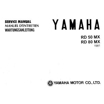 Yamaha RD 50/80 MX (>1981) - Werkstatthandbuch