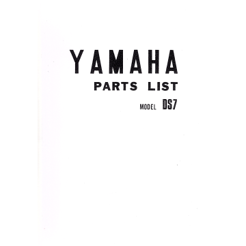 Yamaha DS 7 - Ersatzteilkatalog