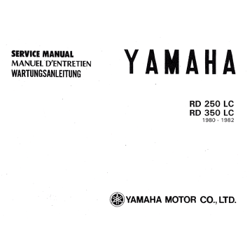 Yamaha RD 250/350 LC (80-82) - Werkstatthandbuch