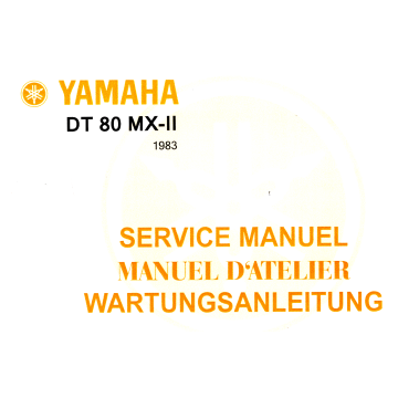 Yamaha DT 80 MX-2 (>1983) - Werkstatthandbuch