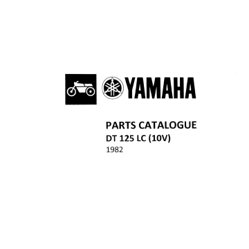 Yamaha DT 125 LC (10V) (82>) - Parts Catalogue