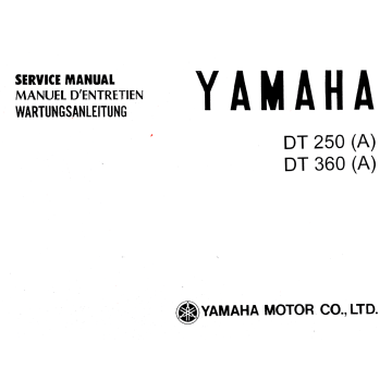 Yamaha DT 250-360 (A) (>1973) - Werkstatthandbuch