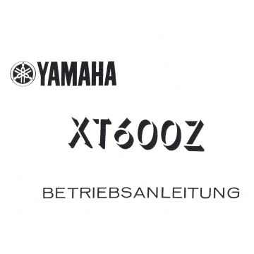 Yamaha XT 600Z Typ 3AJ (87-91) Betriebsanleitung