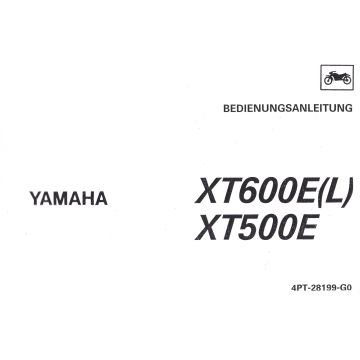 Yamaha XT 500E/600E(L) (>1995) - Betriebsanleitung