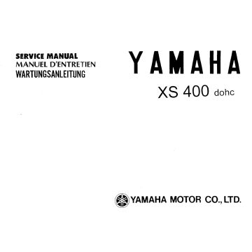 Yamaha XS 400 DOHC-Motor (>1982) - Werkstatthandbuch