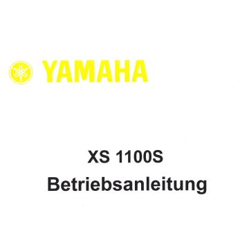 Yamaha XS 1100S (>1981) - Betriebsanleitung