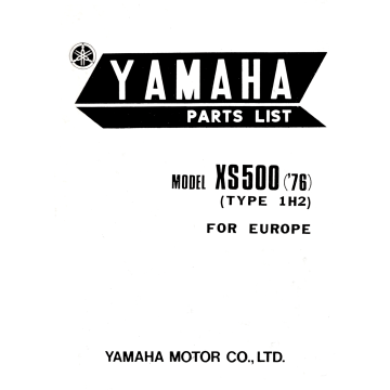 Yamaha XS 500 (>1976) - Parts List