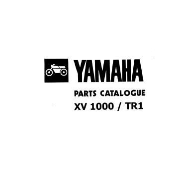 Yamaha XV 1000/TR1 (>1982) - Parts Catalogue
