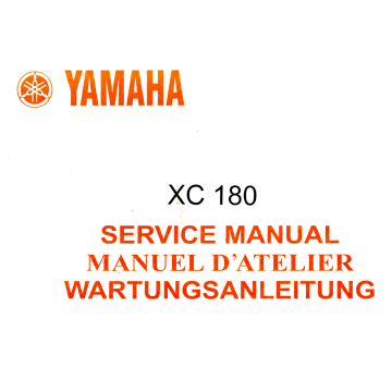 Yamaha XC 180 (83>) Wartungsanleitung