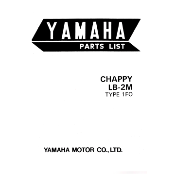 Yamaha LB2M (1F0) (>1978) - Parts List