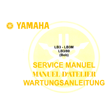 Yamaha LB3 / LB3M / LB3/8 (Bob) (>1978) - Werkstatthandbuch