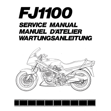 Yamaha FJ 1100 (84-85) Wartungsanleitung