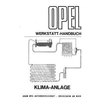 Opel Kapitän / Klima-Anlage - Wertstatthandbuch