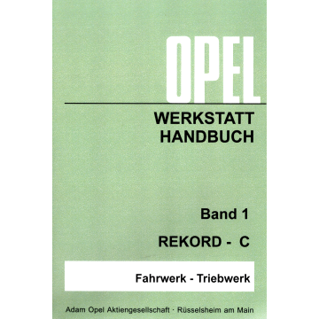 Opel Commodore A - Wertstatthandbuch