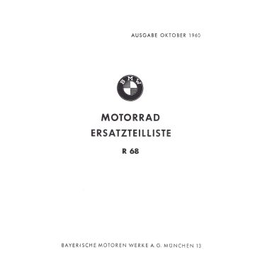 BMW R 68 (51>) - Ersatzteilkatalog