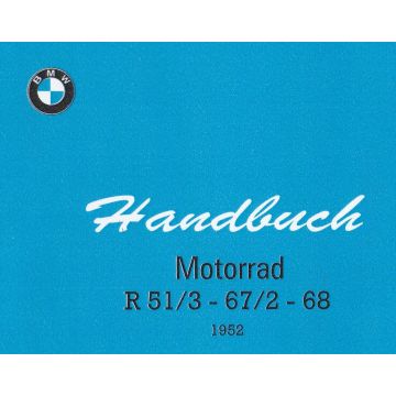 BMW R 51/3 / R 67/2 / R 68 (52>) - Betriebsanleitung