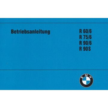 BMW Motorrad R 60/6, R 75/6, 90/6, 90S (73-76) - Betriebsanleitung