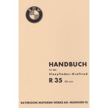 BMW Einzylinder Kraftrad 350 ccm R 35 - Handbuch