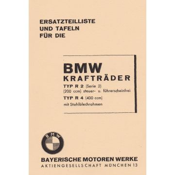 BMW R 2 / R 4 - Ersatzteilkatalog