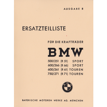 BMW R 51 / 61 / 66 / 71 (38>) - Ersatzteilkatalog