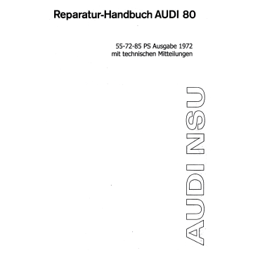 Audi 80 (72-76) B1 - Werkstatthandbuch