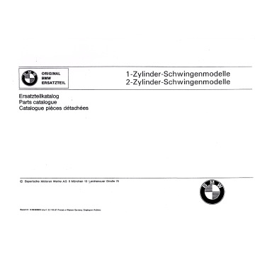 BMW R 26, R 27 (55-66) - Ersatzteilkatalog
