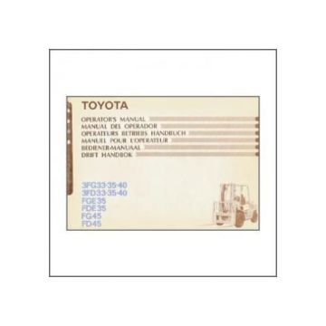 Toyota 3FG33-35-40 - Betriebshandbuch