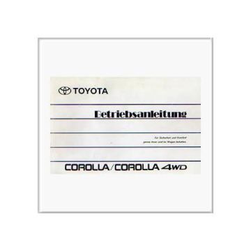 Toyota Corolla Allrad (90>) - Betriebsanleitung