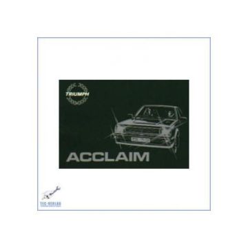 Triumph Acclaim (ab 1981) - Bedienungsanleitung