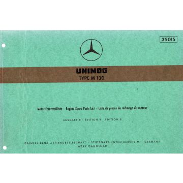 Unimog M 130 (1971) Motor Ersatzteilliste Ausgabe B 