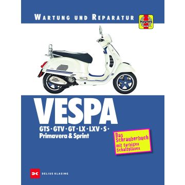 Vespa GTS / GTV / GT / LX /  LXV / S / Primavera & Sprint - Reparaturanleitung