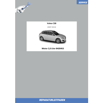 Volvo C30 (07-13) Reparaturleitfaden Motor 2,0 Liter Benziner B4204S3