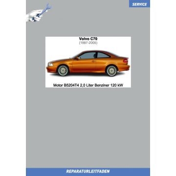 Volvo C70 (1997-2005) Reparaturleitfaden Motor 2,0 L Benziner 120 kW B5204T4