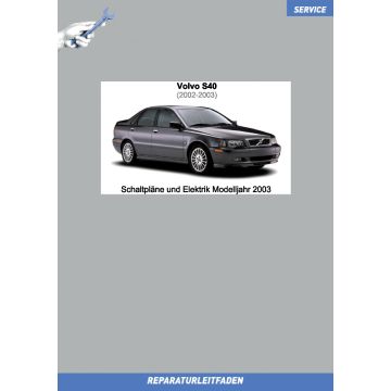 Volvo S40 (2002-2003) Schaltpläne und Elektrik Modelljahr 2003