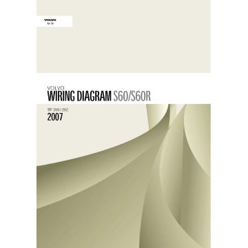 Volvo S60 (2006-2007) Wiring Diagrams and Electric Model Year 2007