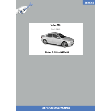 Volvo S80 (07-16) Reparaturleitfaden Motor 2,0 Liter Benziner B4204S3