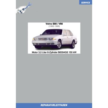 Volvo S90 / V90 (1996-1998) Reparaturleitfaden Motor 3,0 Liter B6304GS 150 kW