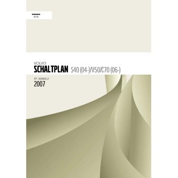 Volvo V50 (2006-2007) Schaltpläne und Elektrik Modelljahr 2007