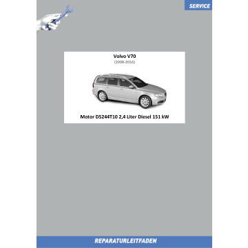 Volvo V70 (2008-2016) Reparaturleitfaden Motor 2,4 L Diesel 151 kW D5244T10