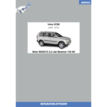 Volvo XC90 (03-14) Reparaturleitfaden Motor 2,5 L Benziner 154 kW B5254T2