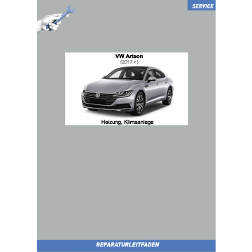 VW Arteon (17 ➤) Reparaturleitfaden Heizung Klimaanlage 