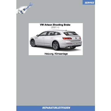 VW Arteon Shooting Brake (21 ➤) Reparaturleitfaden Heizung, Klimaanlage