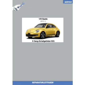 VW Beetle (11-19) Reparaturleitfaden 6 Gang-Schaltgetriebe 02Q